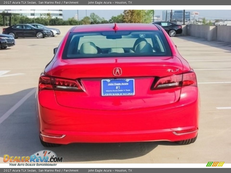 2017 Acura TLX Sedan San Marino Red / Parchment Photo #6
