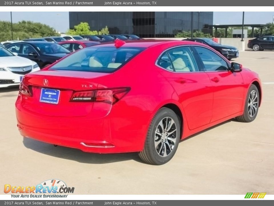 2017 Acura TLX Sedan San Marino Red / Parchment Photo #7