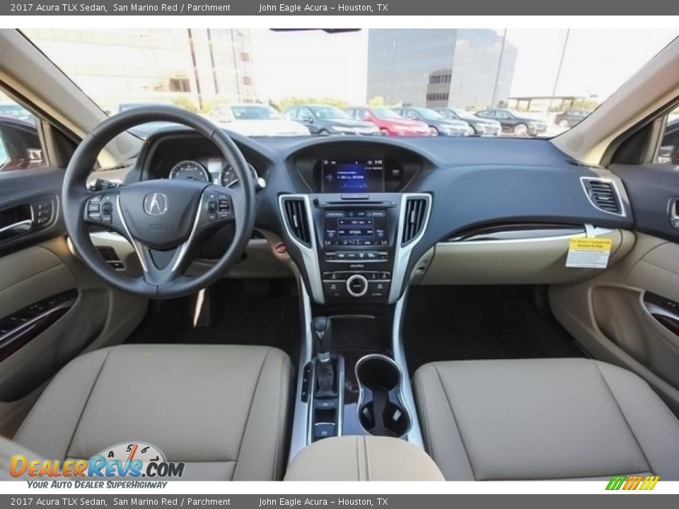 2017 Acura TLX Sedan San Marino Red / Parchment Photo #9
