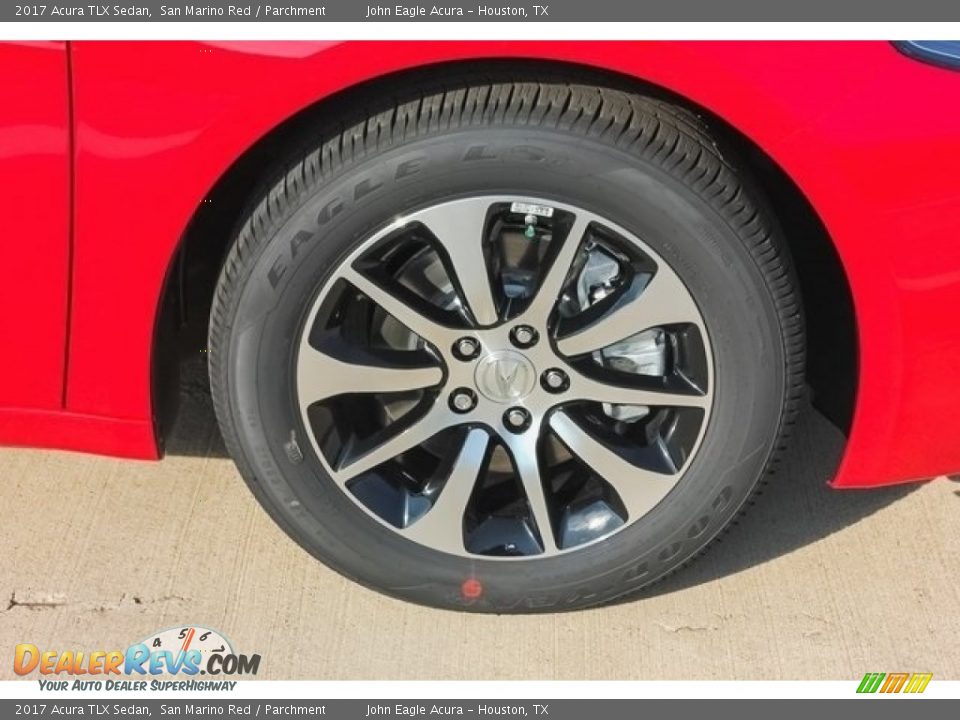 2017 Acura TLX Sedan San Marino Red / Parchment Photo #11