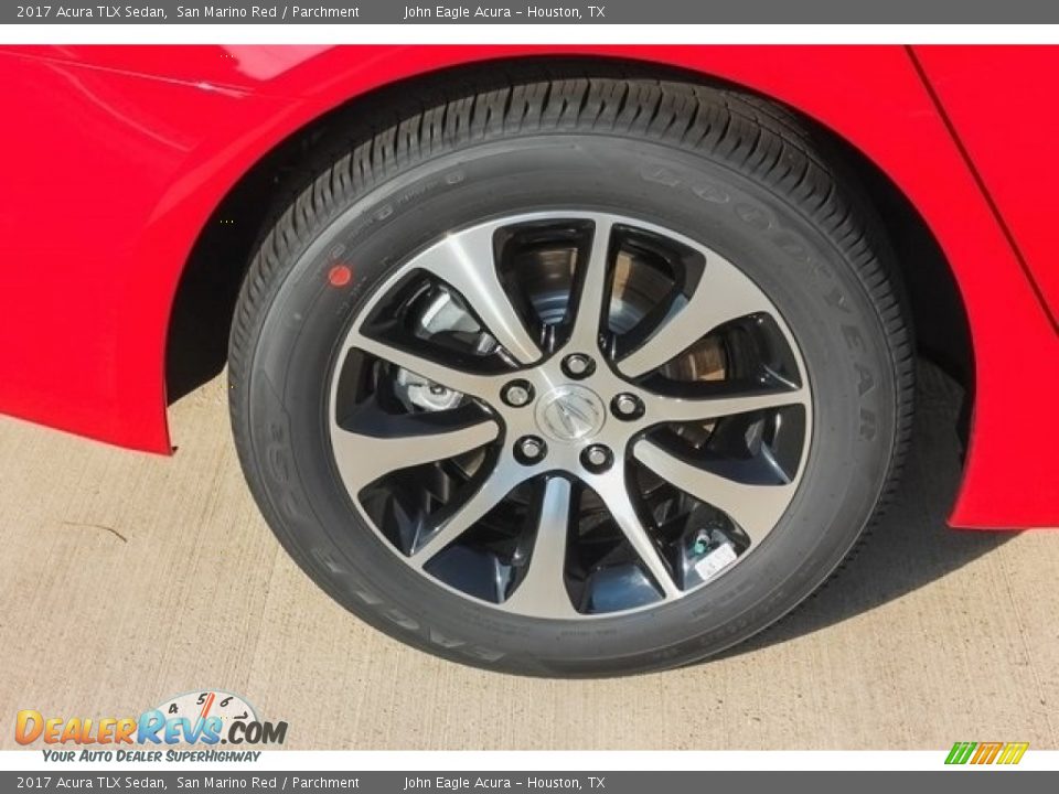 2017 Acura TLX Sedan San Marino Red / Parchment Photo #12