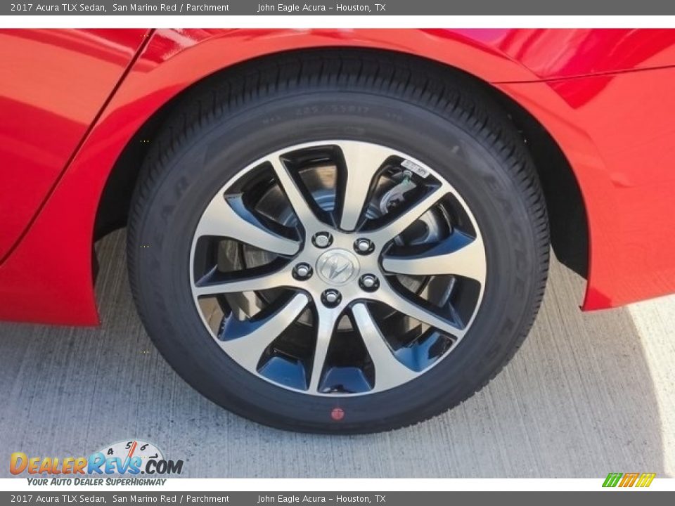 2017 Acura TLX Sedan San Marino Red / Parchment Photo #13