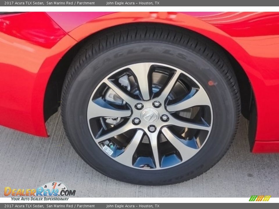 2017 Acura TLX Sedan San Marino Red / Parchment Photo #14