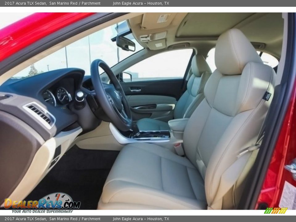 2017 Acura TLX Sedan San Marino Red / Parchment Photo #18