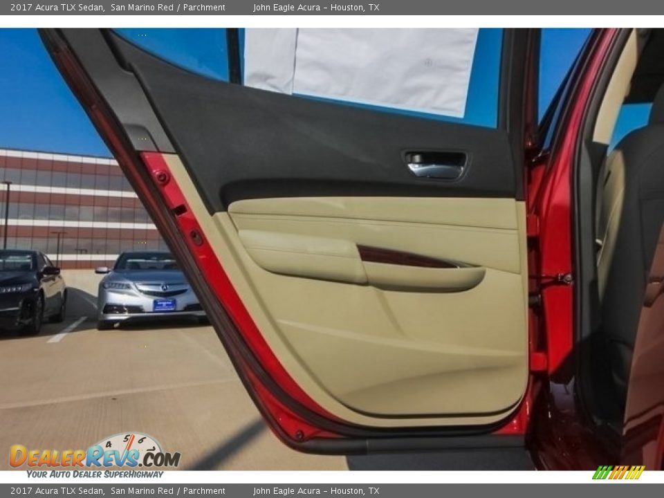 2017 Acura TLX Sedan San Marino Red / Parchment Photo #19