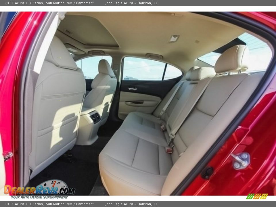2017 Acura TLX Sedan San Marino Red / Parchment Photo #20