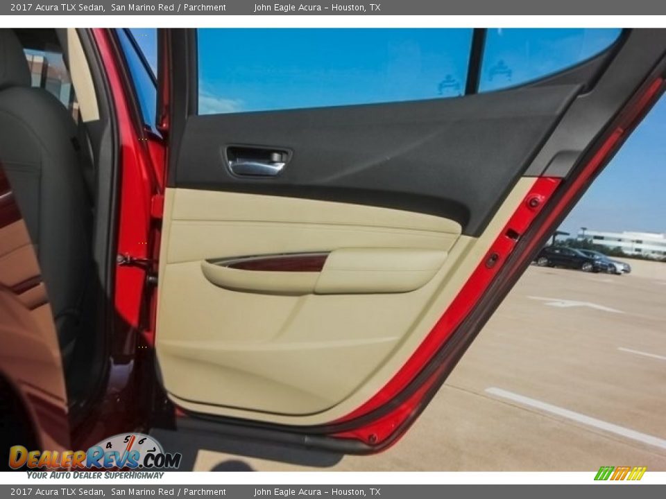 2017 Acura TLX Sedan San Marino Red / Parchment Photo #22