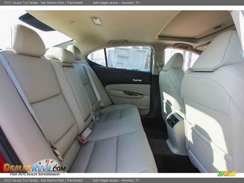 2017 Acura TLX Sedan San Marino Red / Parchment Photo #23