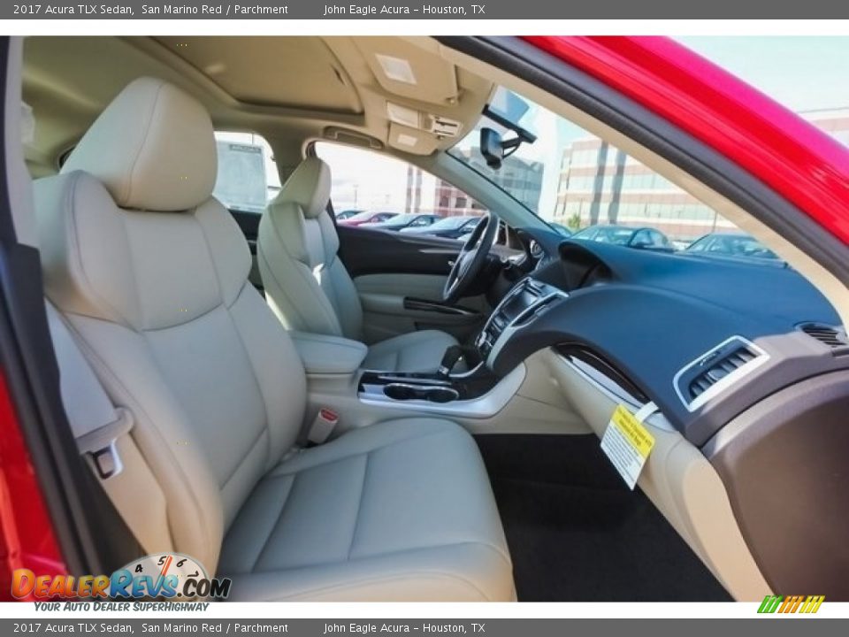 2017 Acura TLX Sedan San Marino Red / Parchment Photo #26