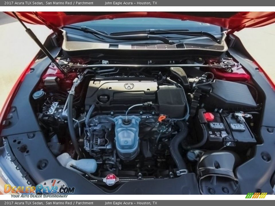 2017 Acura TLX Sedan San Marino Red / Parchment Photo #27