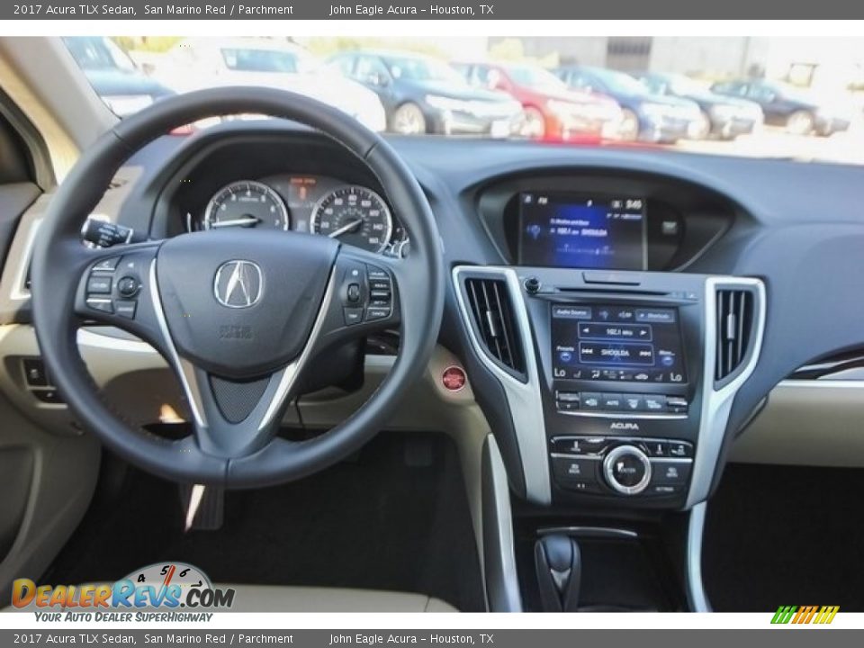 2017 Acura TLX Sedan San Marino Red / Parchment Photo #28