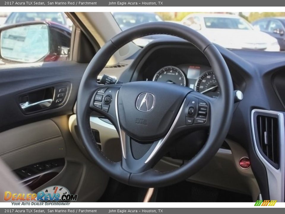 2017 Acura TLX Sedan San Marino Red / Parchment Photo #29