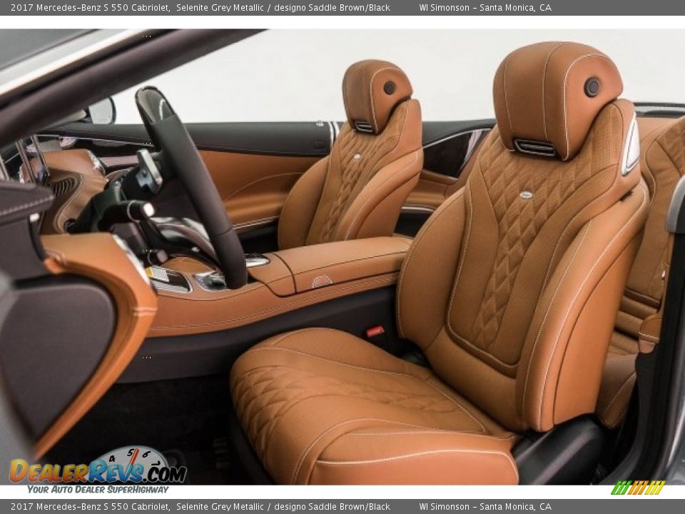 designo Saddle Brown/Black Interior - 2017 Mercedes-Benz S 550 Cabriolet Photo #6