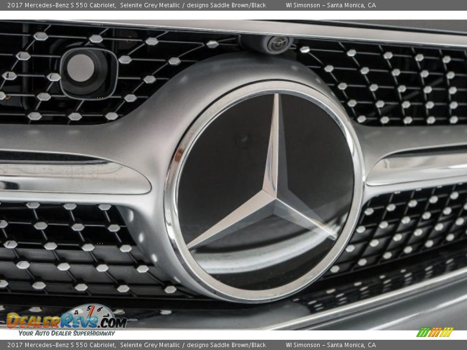 2017 Mercedes-Benz S 550 Cabriolet Selenite Grey Metallic / designo Saddle Brown/Black Photo #27