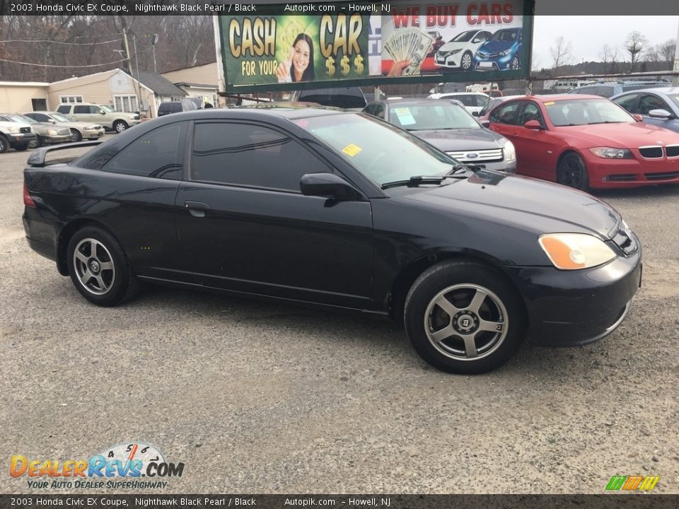 2003 Honda Civic EX Coupe Nighthawk Black Pearl / Black Photo #2