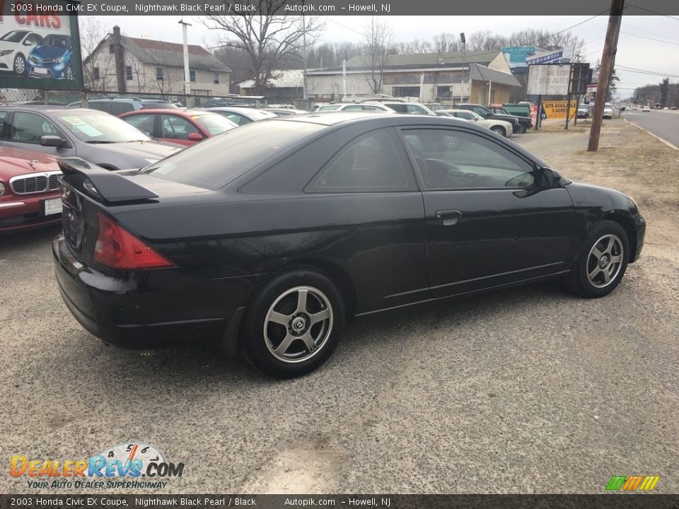 2003 Honda Civic EX Coupe Nighthawk Black Pearl / Black Photo #3