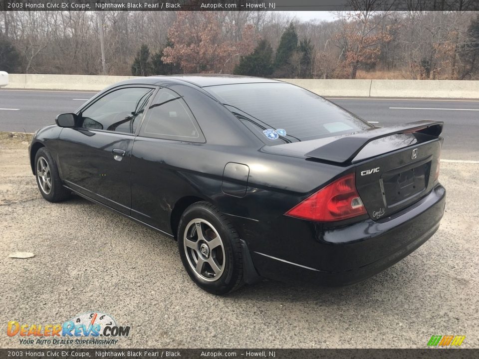 2003 Honda Civic EX Coupe Nighthawk Black Pearl / Black Photo #5