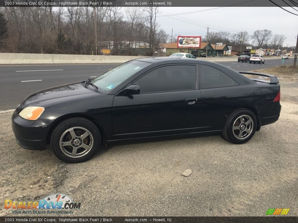 2003 Honda Civic EX Coupe Nighthawk Black Pearl / Black Photo #6