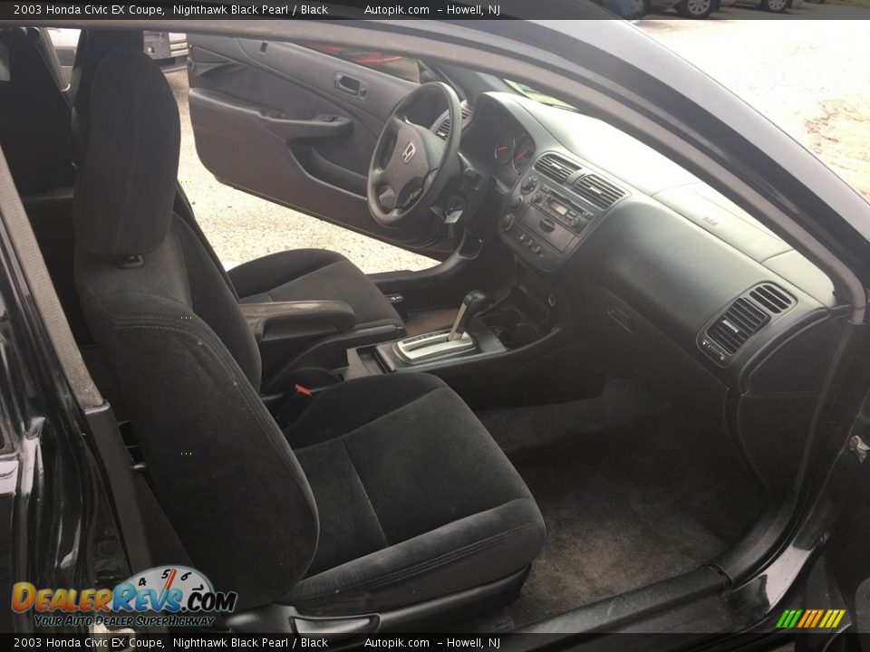 2003 Honda Civic EX Coupe Nighthawk Black Pearl / Black Photo #12