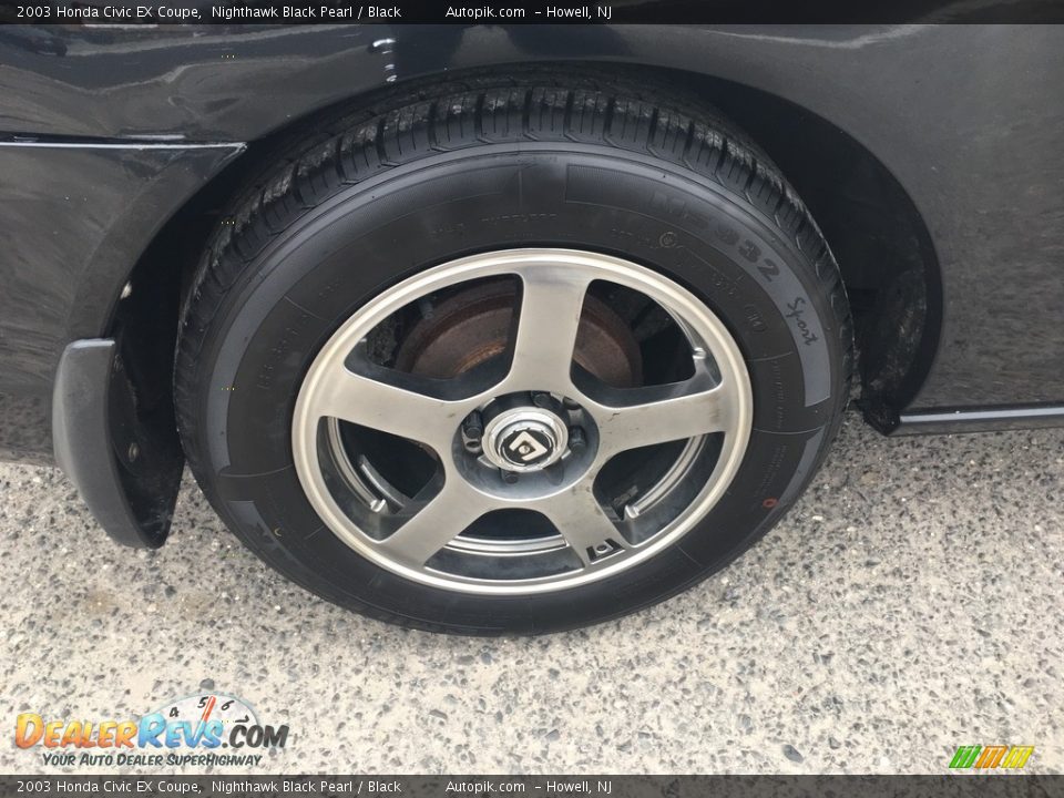 2003 Honda Civic EX Coupe Nighthawk Black Pearl / Black Photo #16