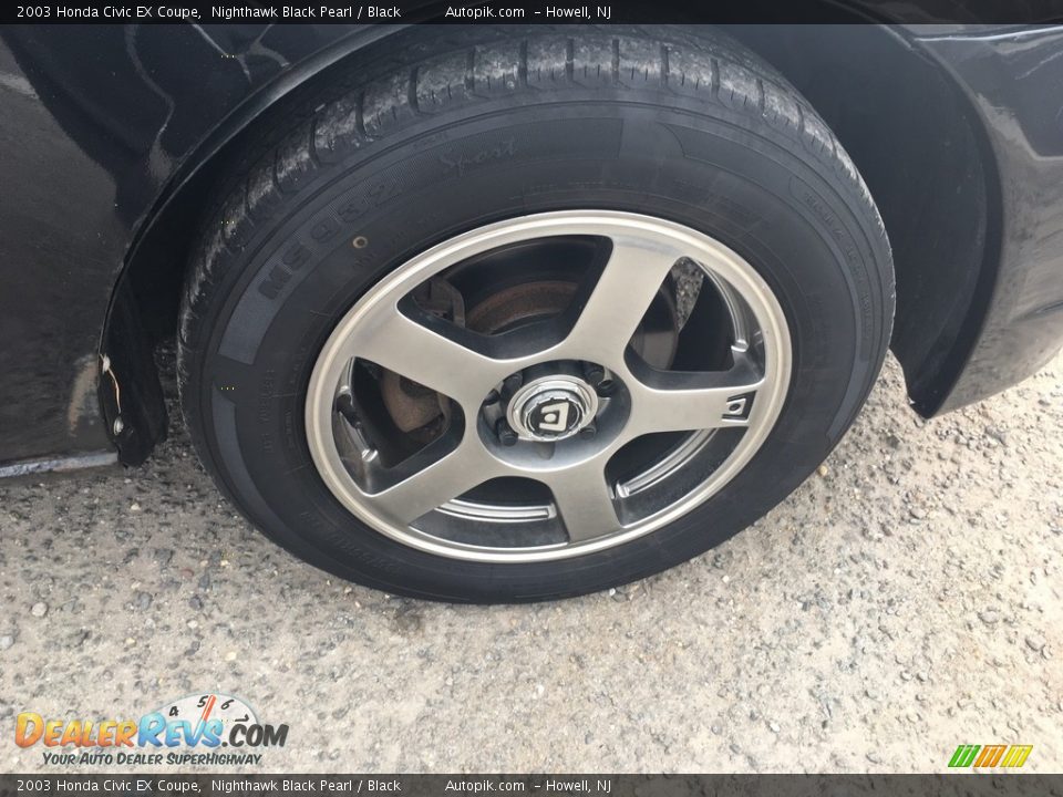 2003 Honda Civic EX Coupe Nighthawk Black Pearl / Black Photo #17