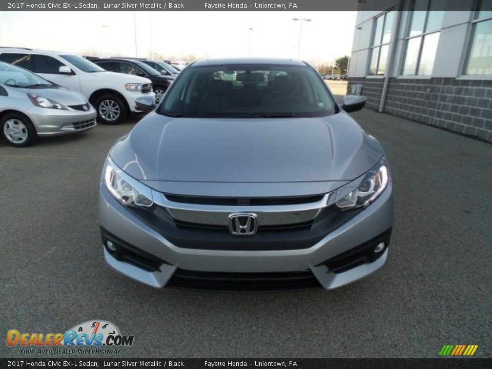 2017 Honda Civic EX-L Sedan Lunar Silver Metallic / Black Photo #4