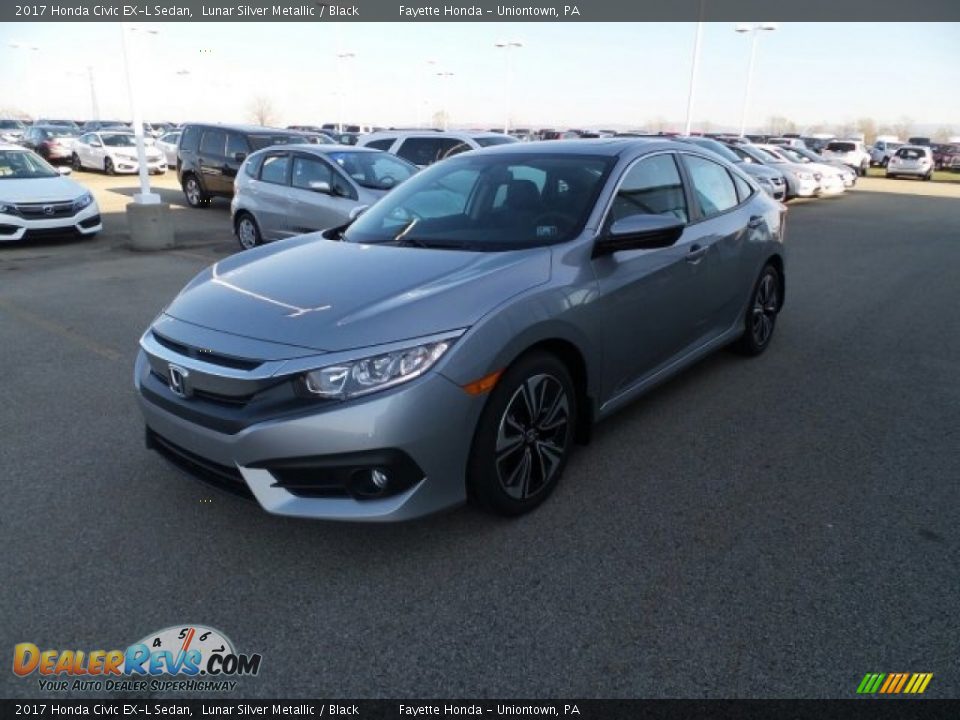 2017 Honda Civic EX-L Sedan Lunar Silver Metallic / Black Photo #5
