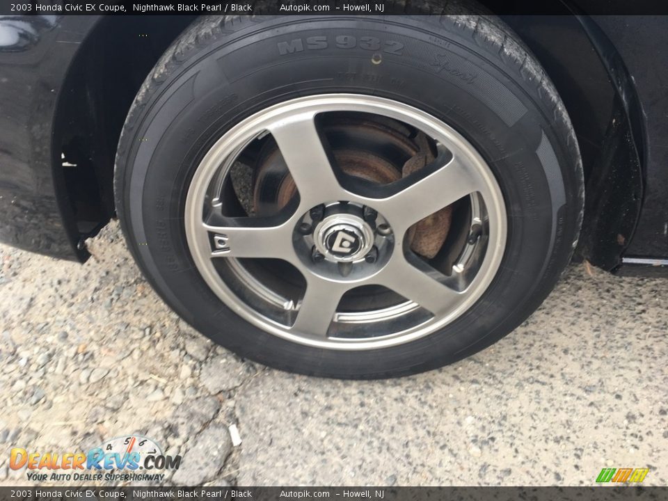 2003 Honda Civic EX Coupe Nighthawk Black Pearl / Black Photo #18