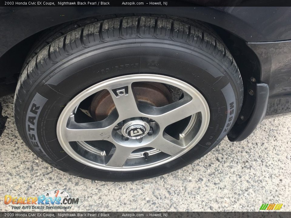 2003 Honda Civic EX Coupe Nighthawk Black Pearl / Black Photo #19