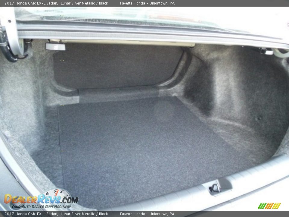2017 Honda Civic EX-L Sedan Lunar Silver Metallic / Black Photo #14
