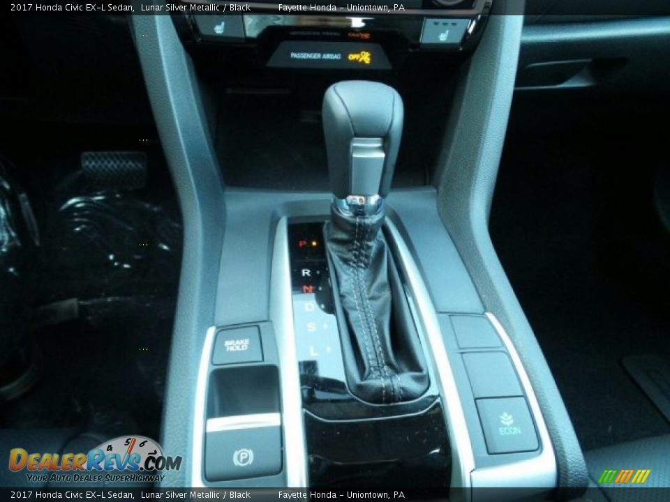 2017 Honda Civic EX-L Sedan Lunar Silver Metallic / Black Photo #24