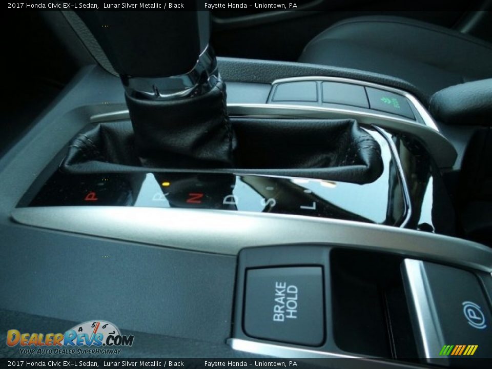 2017 Honda Civic EX-L Sedan Lunar Silver Metallic / Black Photo #25