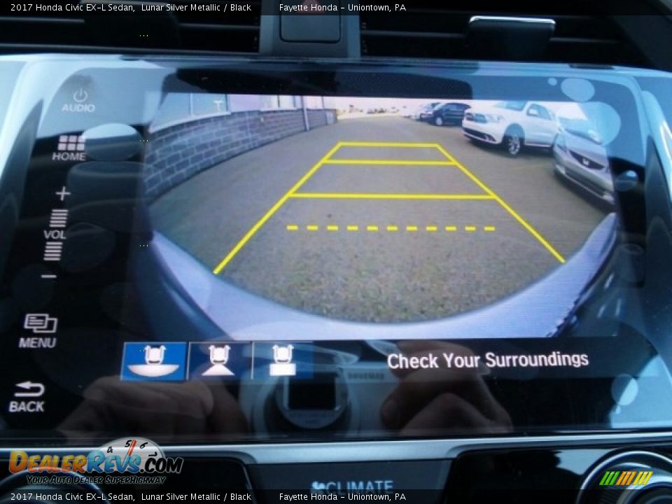 2017 Honda Civic EX-L Sedan Lunar Silver Metallic / Black Photo #26