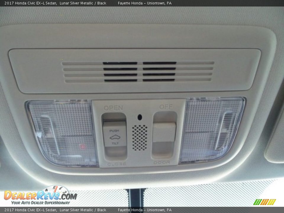 2017 Honda Civic EX-L Sedan Lunar Silver Metallic / Black Photo #29