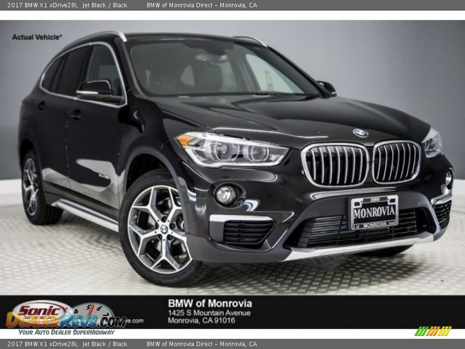 2017 BMW X1 xDrive28i Jet Black / Black Photo #1
