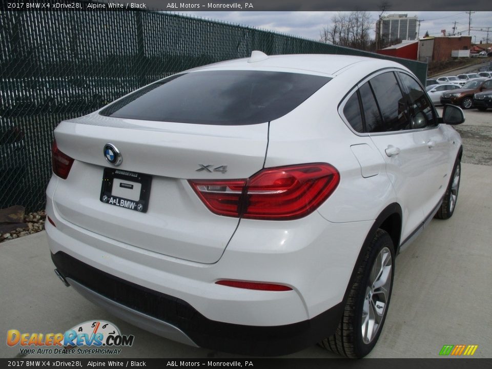 2017 BMW X4 xDrive28i Alpine White / Black Photo #4