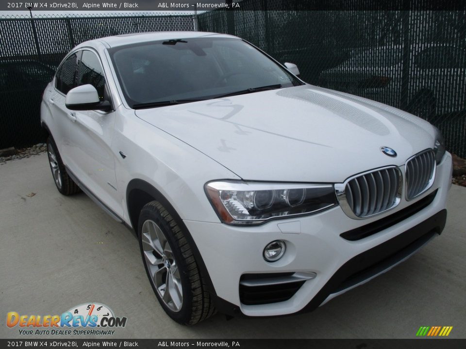 2017 BMW X4 xDrive28i Alpine White / Black Photo #5