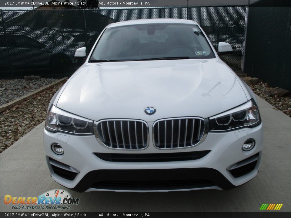 2017 BMW X4 xDrive28i Alpine White / Black Photo #6