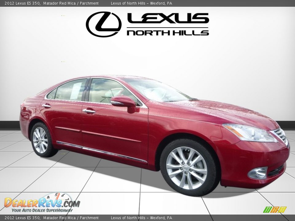 2012 Lexus ES 350 Matador Red Mica / Parchment Photo #1