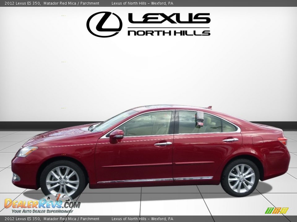 2012 Lexus ES 350 Matador Red Mica / Parchment Photo #3