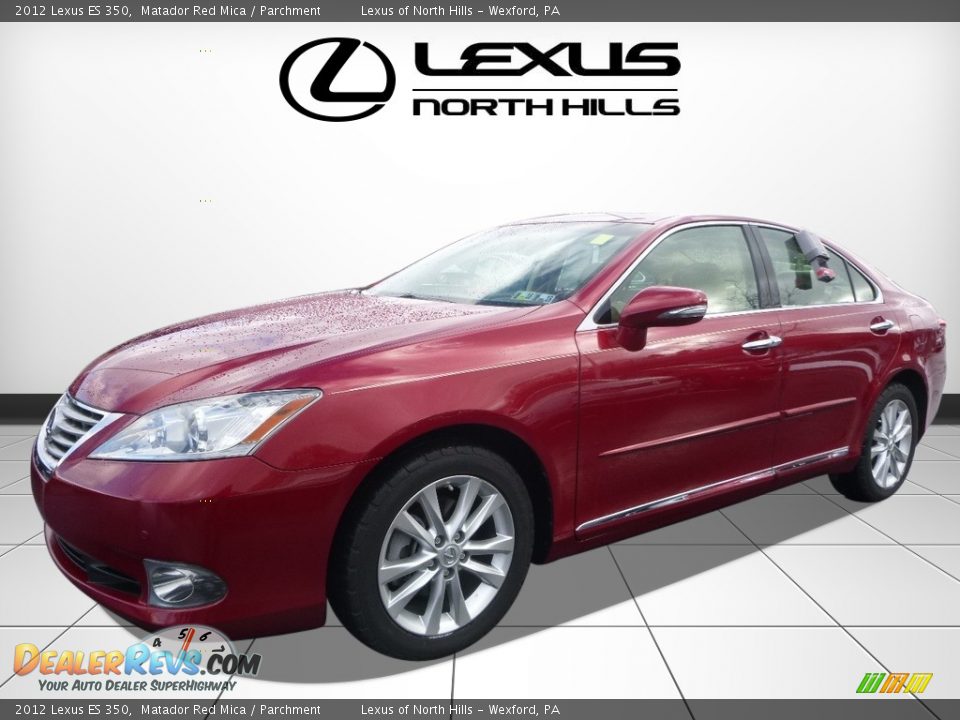 2012 Lexus ES 350 Matador Red Mica / Parchment Photo #4
