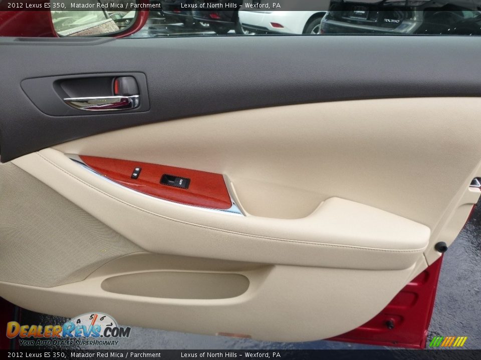 2012 Lexus ES 350 Matador Red Mica / Parchment Photo #7