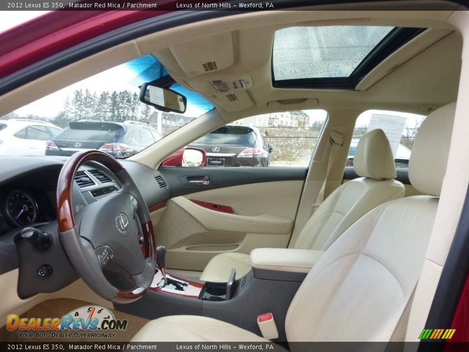 2012 Lexus ES 350 Matador Red Mica / Parchment Photo #8