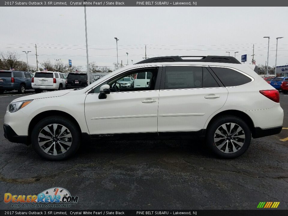 2017 Subaru Outback 3.6R Limited Crystal White Pearl / Slate Black Photo #3