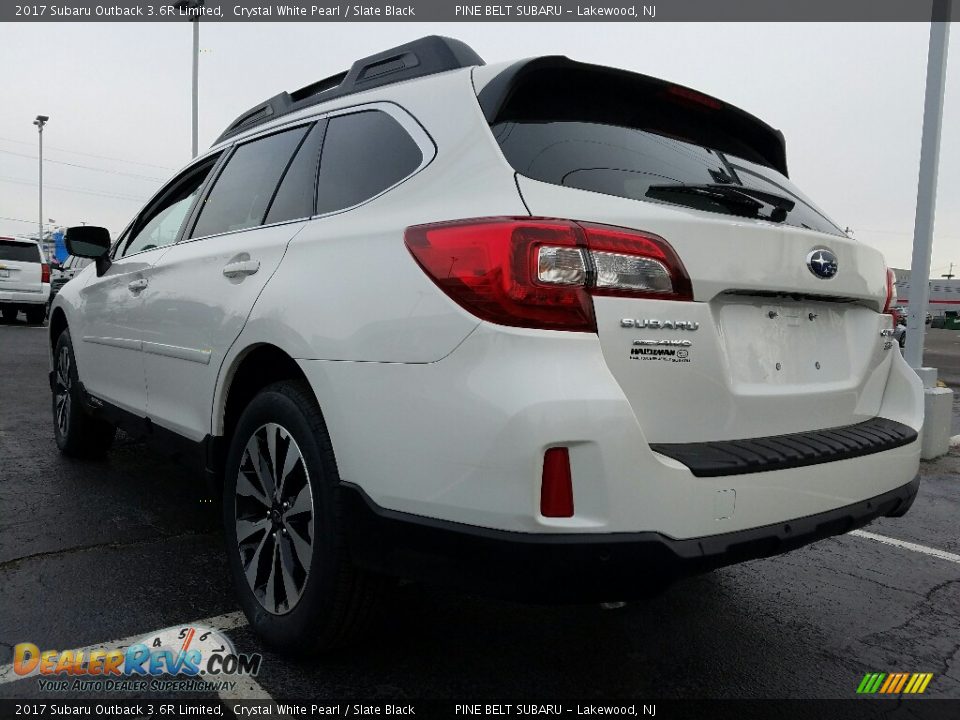 2017 Subaru Outback 3.6R Limited Crystal White Pearl / Slate Black Photo #4