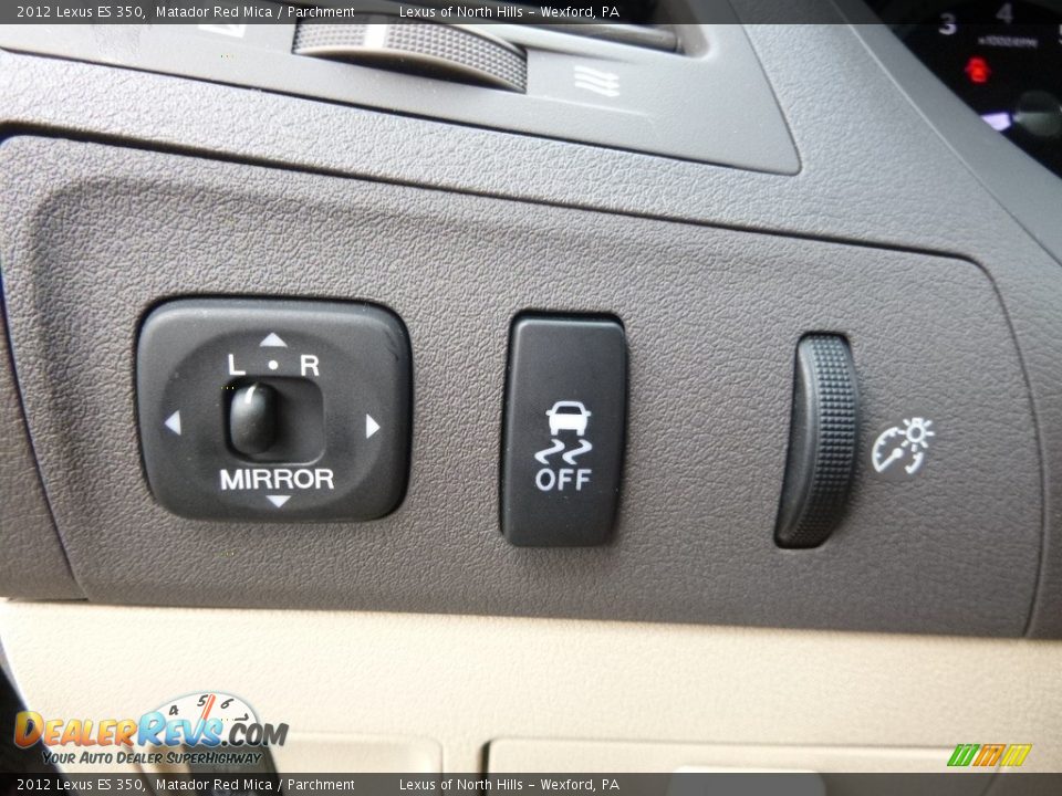 2012 Lexus ES 350 Matador Red Mica / Parchment Photo #17