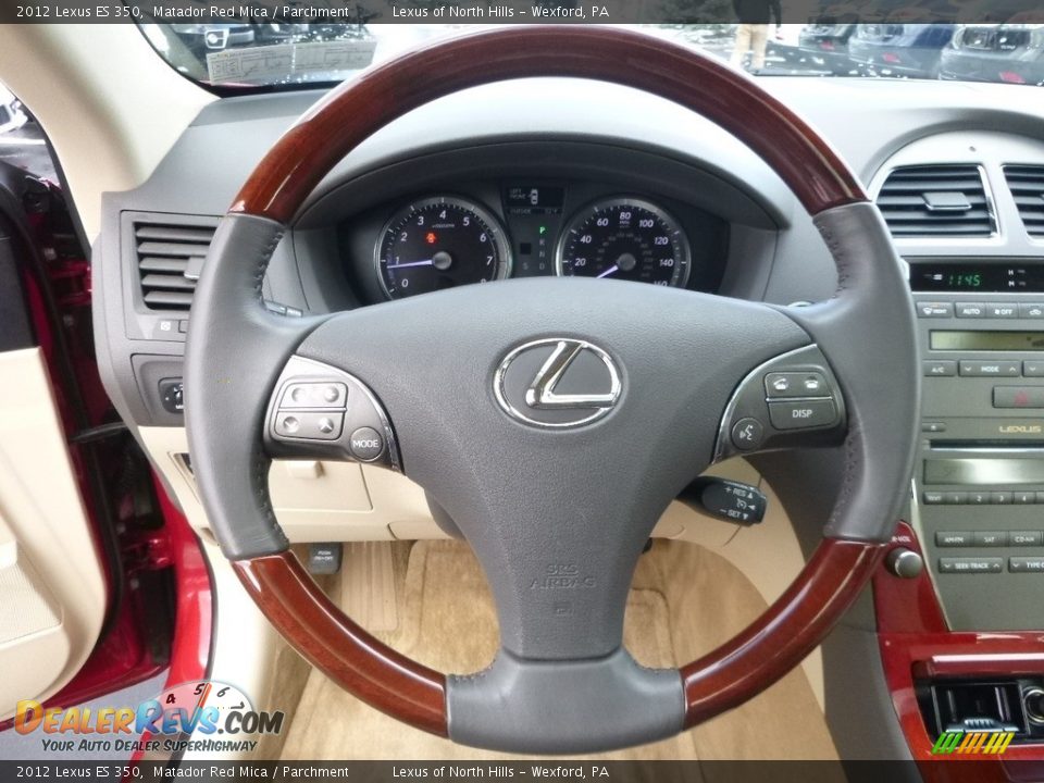 2012 Lexus ES 350 Matador Red Mica / Parchment Photo #18