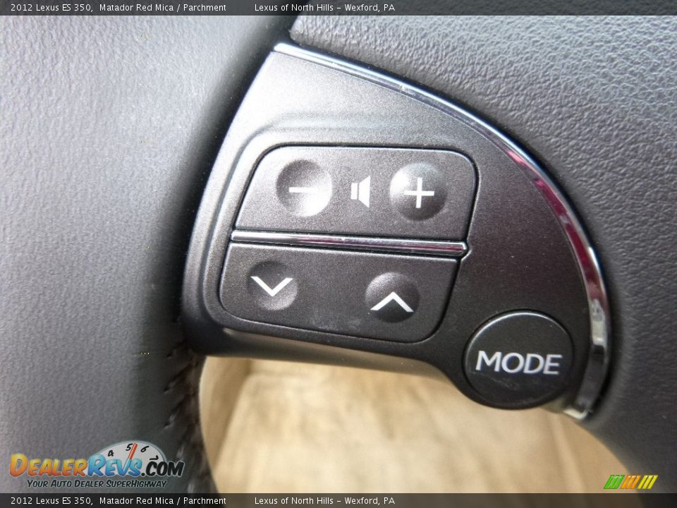 2012 Lexus ES 350 Matador Red Mica / Parchment Photo #19
