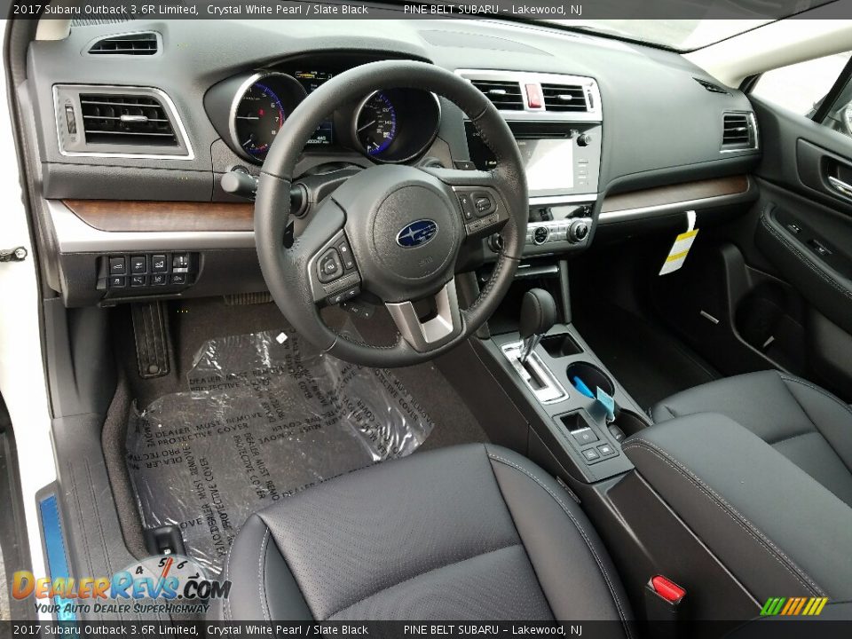 2017 Subaru Outback 3.6R Limited Crystal White Pearl / Slate Black Photo #9