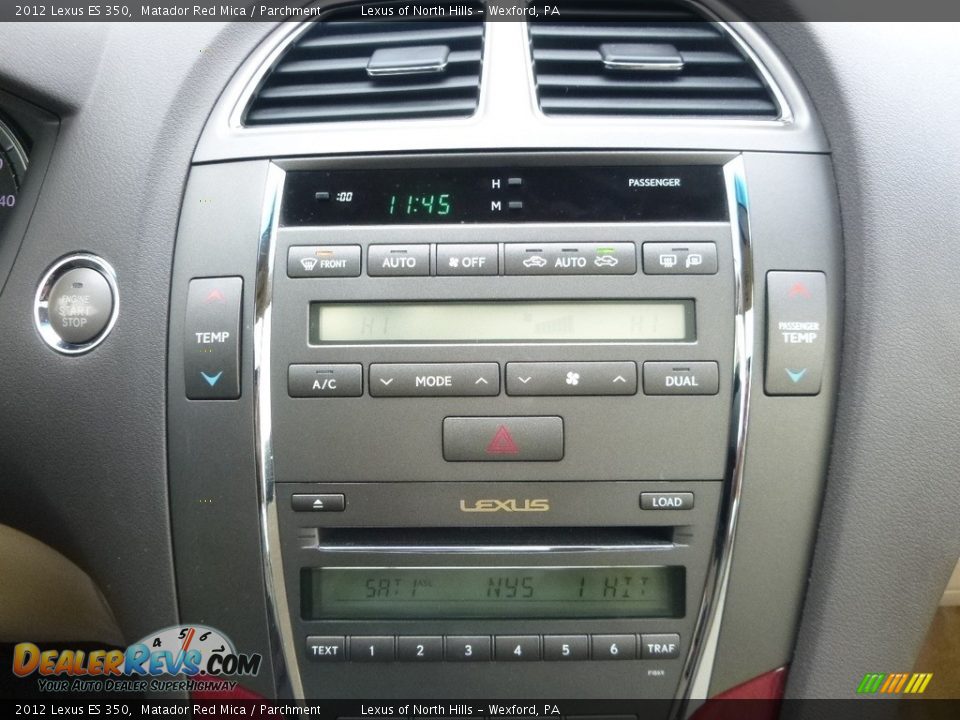 2012 Lexus ES 350 Matador Red Mica / Parchment Photo #22